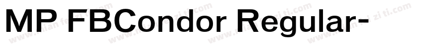 MP FBCondor Regular字体转换